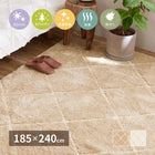 洗えるラグ ホットカーペット対応 リビング 185×240cm 絨毯 ホットカーペット対応