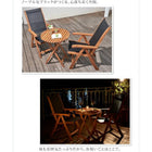 アカシア天然木リクライニング折りたたみ式ガーデンファニチャー W60