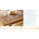 ガーデンファニチャー 5点セット テーブル + チェア4脚 チェア肘付き W120 アカシア 天然木 折りたたみ式 ナチュラル