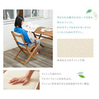 ガーデンファニチャー 5点セット テーブル + チェア4脚 チェア肘なし W120 アカシア 天然木 折りたたみ式 ナチュラル