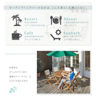 ガーデンファニチャー 5点セット テーブル + チェア4脚 チェア肘なし W120 アカシア 天然木 折りたたみ式 ナチュラル