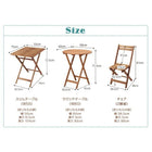 ガーデン テーブル ラウンドタイプ W60 アカシア 天然木