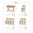 ガーデンファニチャー テーブル W120 アカシア 天然木 ガーデンファニチャー