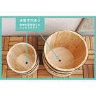 植木鉢 プランター 鉢カバー コーヒーバレル 大小2個組 ガーデニング