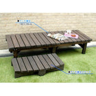 ウッドデッキ 縁台 3点セット 木製 おしゃれ 180×58