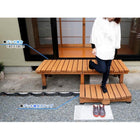 ウッドデッキ 縁台 3点セット 木製 おしゃれ 180×58