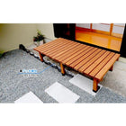 ウッドデッキ 縁台 3点セット 木製 おしゃれ 180×90