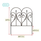 ガーデンフェンス アイアンフェンス フィニアル 6枚組 フェンス diy 簡単 安い
