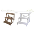 花台 3段 フラワースタンド 屋外 木製 おしゃれ 幅80