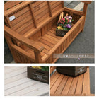 木製ベンチ 収納ベンチ ガーデンベンチ 屋外 ベランダ 収納ボックス 幅120