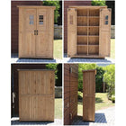 物置 屋外 薄型 小屋 スリム おしゃれ 倉庫 収納庫 木製 KCSL1260