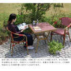 カフェテーブル 四角 ブラック レッド パリ おしゃれ 幅70 単品販売