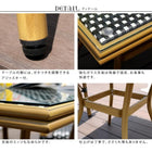 カフェテーブル 四角 ブラック レッド パリ おしゃれ 幅70 単品販売