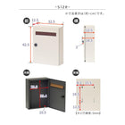 壁掛けポスト 郵便受け 玄関 カギ付き おしゃれ