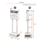 ポスト 郵便ポスト 郵便受け 新聞受け スタンドタイプ カギ付き おしゃれ