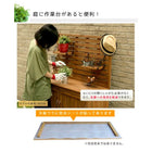 収納庫 屋外 パネル付き 100 物置 木製ベランダ おしゃれ