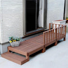 人工木ウッドデッキ ecofeel(エコフィール)3台 ステップ・フェンスセット PWDE-3P-SFSET