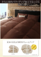 羽毛掛布団 単品 クイーン ポーランド産 グースダウン 最高級羽毛93% プレミアムゴールドラベル