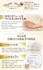 羽毛掛布団 単品 クイーン ポーランド産 グースダウン 最高級羽毛93% プレミアムゴールドラベル