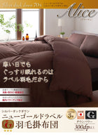 羽毛掛布団 単品 キングサイズ ニューゴールドラベル ダックダウン 日本製 防カビ 消臭