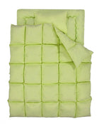 羽根布団8点セット ベッドタイプ&和タイプ シングル8点セット 3年保証 新20色 ベッドタイプ/シングル/ペールグリーン