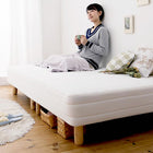マットレスベッド クイーン 脚付き 国産ポケットコイルマットレス 脚22cm