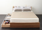 収納ベッド 国産カバーポケットコイルマットレス ダブル