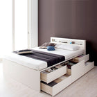 お客様組立 チェストベッド 薄型スタンダードポケットコイルマットレス セミシングル