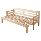 フレームのみ ソファベッド 3人掛け コンパクト 横幅伸縮 天然木すのこ