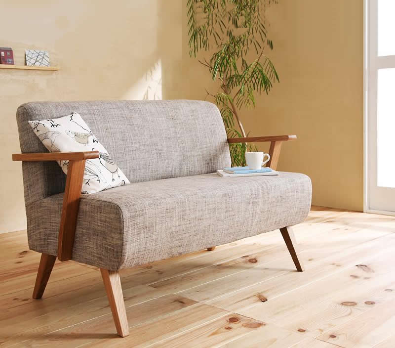 北欧スタイルデザインソファ 2人掛け 反射材通販プリズム