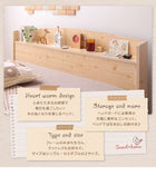 カントリーデザイン 収納ベッド スタンダードポケットコイルマットレス シングル