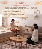 カントリーデザイン 収納ベッド スタンダードポケットコイルマットレス シングル