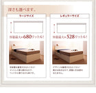 収納ベッド ガス圧式跳ね上げ 薄型スタンダードポケットコイル 縦開き セミダブル 深さレギュラー