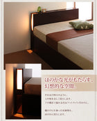 収納ベッド ガス圧式跳ね上げ 薄型スタンダードポケットコイル 横開き セミダブル 深さレギュラー