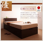 収納ベッド ガス圧式跳ね上げ フランスベッド マルチラススーパースプリング 縦開き セミダブル 深さラージ