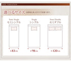 収納ベッド ガス圧式跳ね上げ フランスベッド 羊毛入りフランスベッド ゼルトスプリング 横開き セミダブル 深さラージ