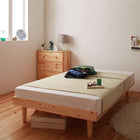 ベッド ショート丈 北欧デザインスタンダードボンネルコイル フルレイアウト シングル フレーム幅100