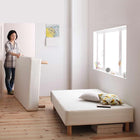 マットレスベッド 分割式 移動ラクラク マットレスベッド ポケットコイルマットレスタイプ セミダブル 脚22cm