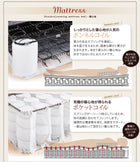 マットレスベッド・20色カバーリング 国産ポケットコイルマットレスタイプ シングル 脚22cm