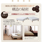 マットレスベッド・20色カバーリング ボンネルコイルマットレスタイプ セミダブル 脚22cm