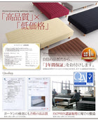 マットレスベッド・20色カバーリング ボンネルコイルマットレスタイプ セミダブル 脚22cm