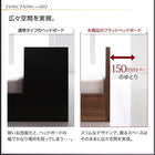 フロアベッド・シンプルヘッドボード 国産カバーポケットコイル セミダブル