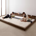 大型フロアベッド・分割できる・ 国産カバーポケットコイル キング(SS+S)