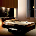 ベッド 収納付 ダブル スタンダードボンネルコイルマットレス付き