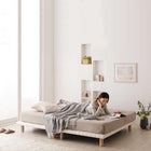 マットレスベッド セミダブル すのこ 脚付きマットレス ボトムベッド プレミアムポケットコイル ベッド 脚15cm