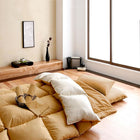 敷布団×フランス産フェザー羽根布団8点セット 極厚ボリュームタイプ セミダブル8点セット