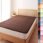 敷パッド 単品 ダブル マイクロファイバー 20色