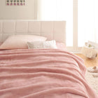 毛布・パッド 2枚合わせ毛布・パッドセット 発熱わた入り ダブル プレミアムマイクロファイバー