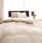 敷布団 プレミアム ダブル10点セット フランス産ダウンエクセルゴールドラベル羽毛布団 極厚ボリュームタイプ