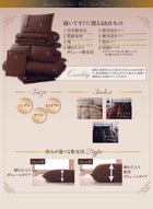 羽毛 敷布団 ダブル10点セット プレミアム ボリュームタイプ ポーランド産ダック90% ロイヤルゴールドラベル